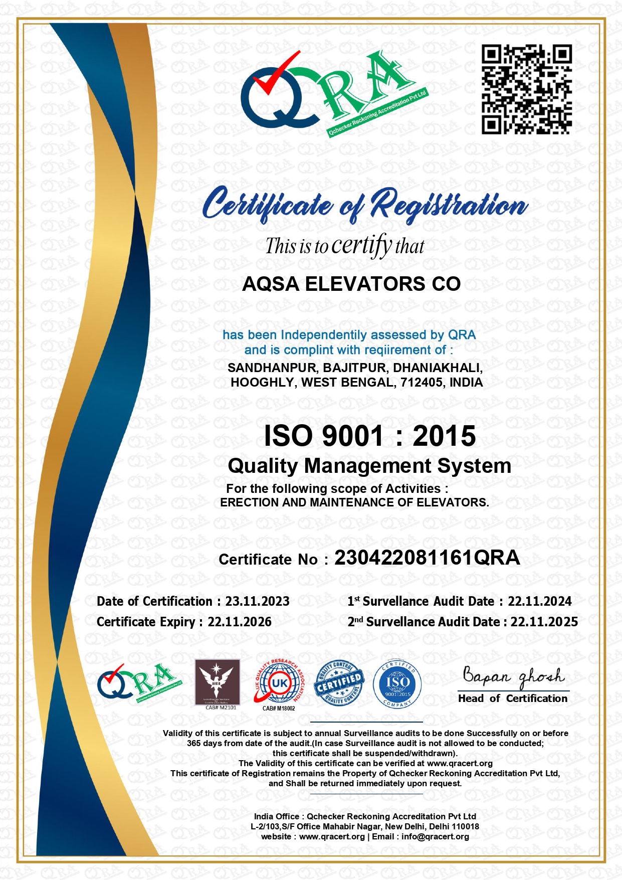 ISO Certificate